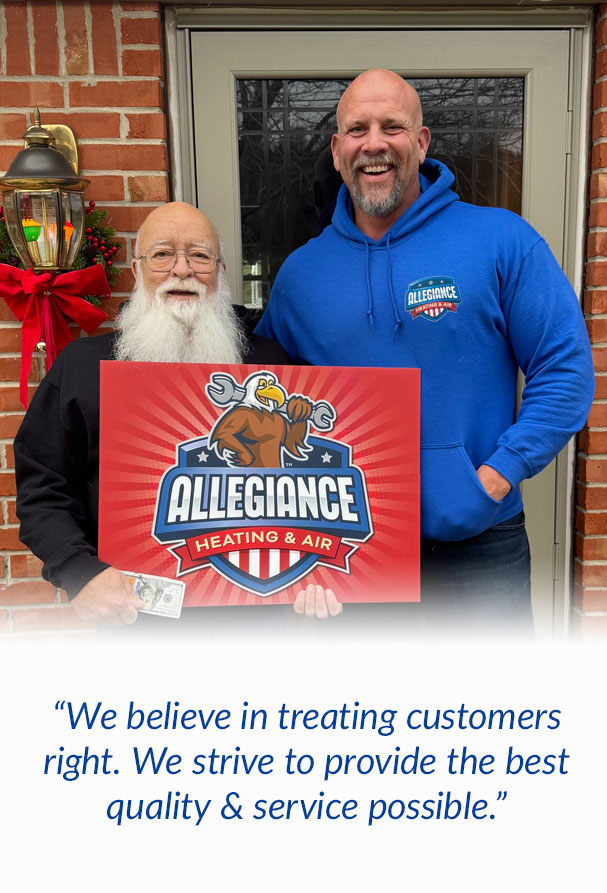 service quote with tech & customer
